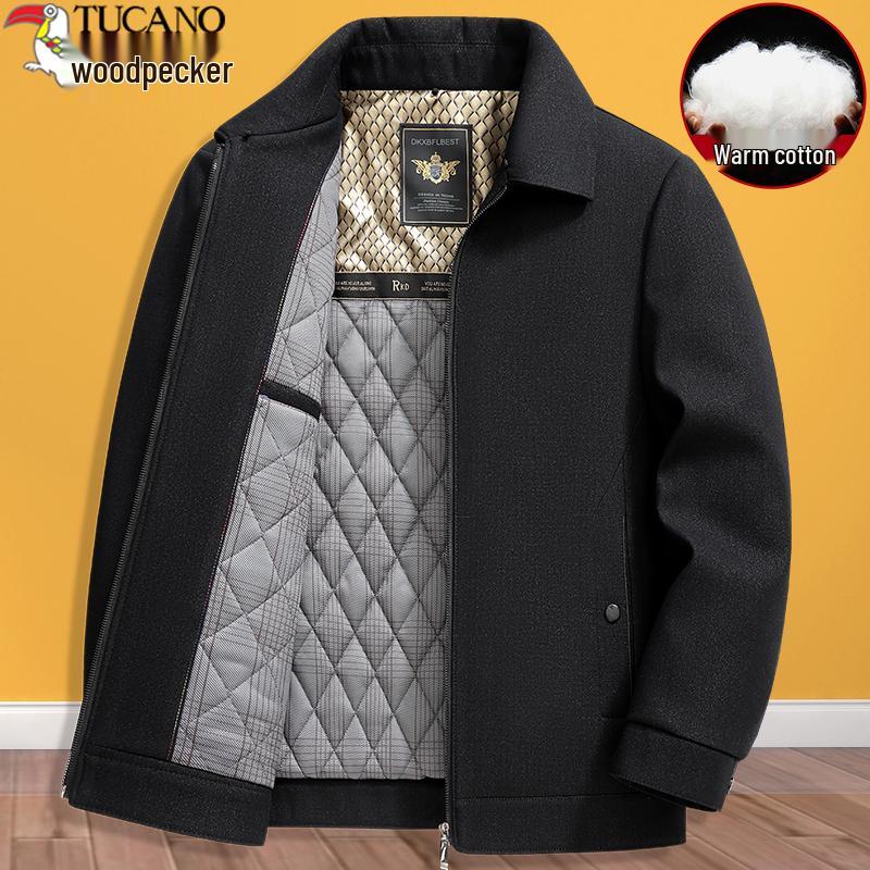 Woodpecker Dad Autumn/Winter Thickened Jacket for Men 50-70 Years, Stylish Executive Outerwear for Middle-Aged & Elderly. 180/92A for 115-130 lbs
Woodpecker Dad Autumn/Winter Thickened Jacket for Men 50-70 Years, Stylish Executive Outerwear for Middle-Aged & Elderly. 180/92A for 115-130 lbs