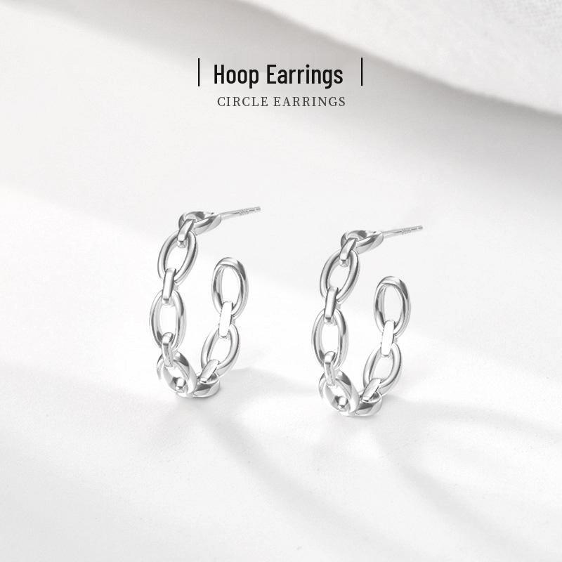 Original S925 Sterling Silver Geometric Stud Earrings - Women s High-End Fashion 925 Silver
Original S925 Sterling Silver Geometric Stud Earrings - Women s High-End Fashion 925 Silver