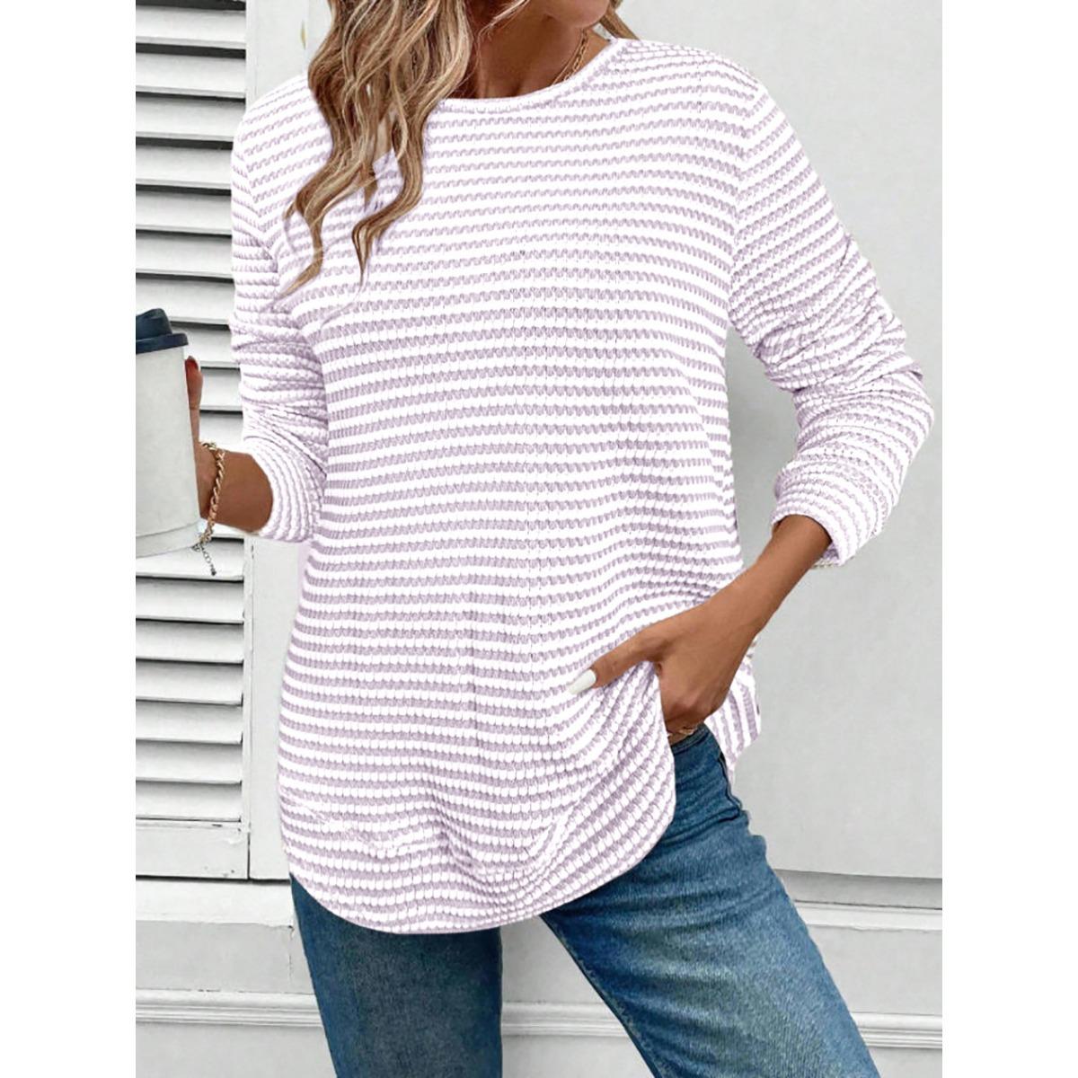 Women s Casual Long Sleeve Knit Hollow Stripe Round Neck Pullover T-shirt Top, Autumn Winter Fashion Top for Crossborder 3XL світло-фіолетового кольору
Women s Casual Long Sleeve Knit Hollow Stripe Round Neck Pullover T-shirt Top, Autumn Winter Fashion Top for Crossborder 3XL світло-фіолетового кольору
