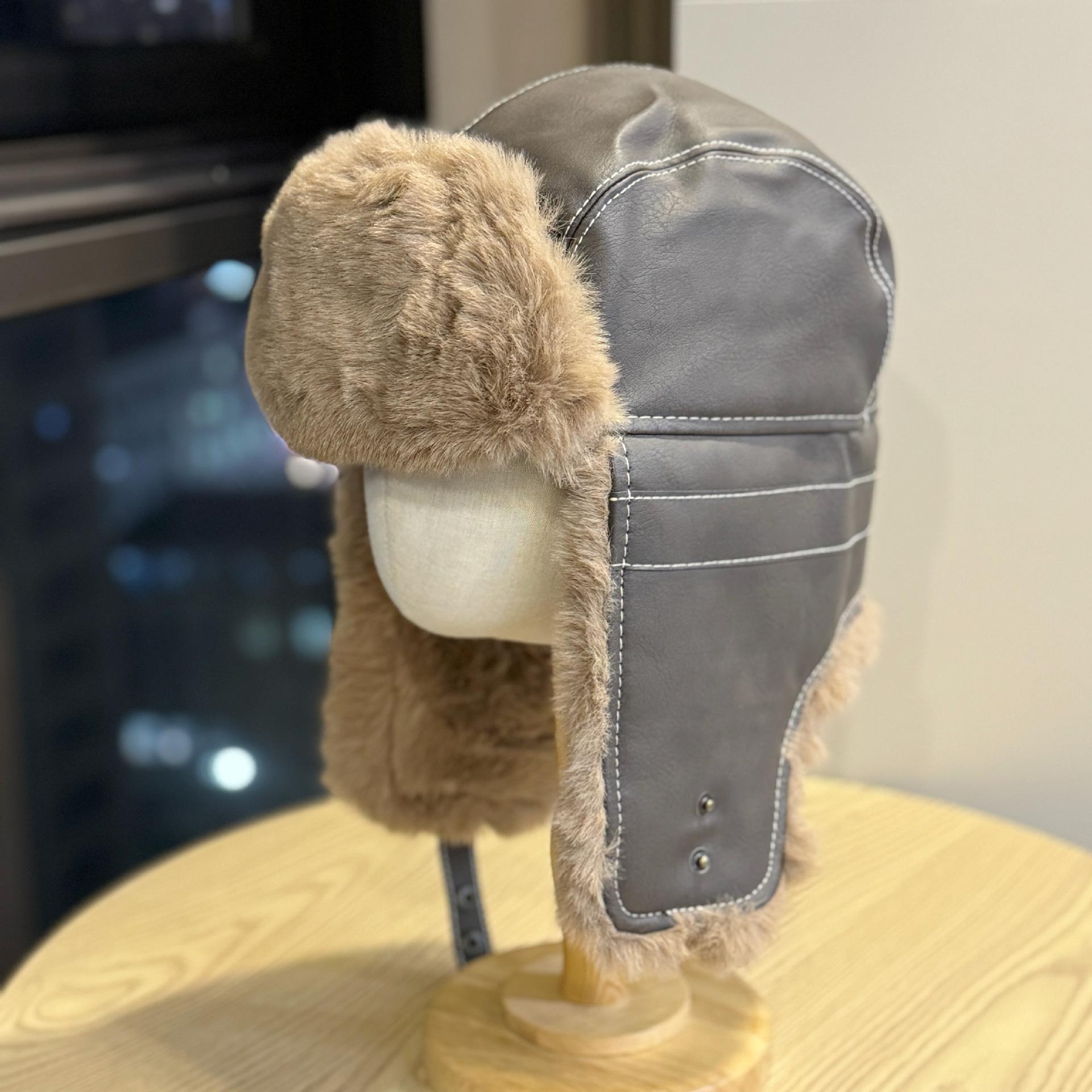 Northeastern large-head circumference leather Lei Feng hat for women, winter warm hat, thickened outdoor cold-proof, windproof, ear-protecting hat Adult54-60Average Size коричневий
Northeastern large-head circumference leather Lei Feng hat for women, winter warm hat, thickened outdoor cold-proof, windproof, ear-protecting hat Adult54-60Average Size коричневий