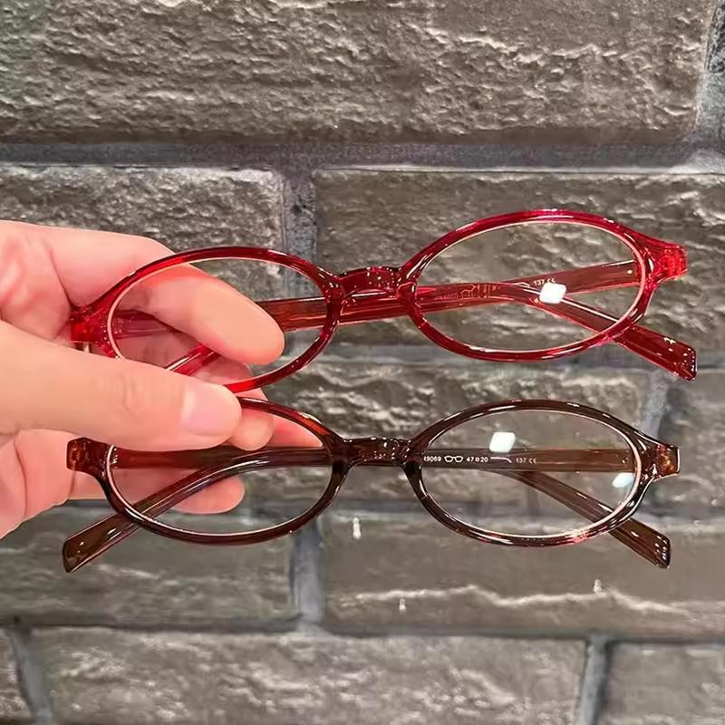 2pcs Japanese Korean Small Oval Frame Glasses Women Retro Harajuku Eyeglasses Clear Spectacle Blue Light Blocking Eyewears красный
2pcs Japanese Korean Small Oval Frame Glasses Women Retro Harajuku Eyeglasses Clear Spectacle Blue Light Blocking Eyewears красный