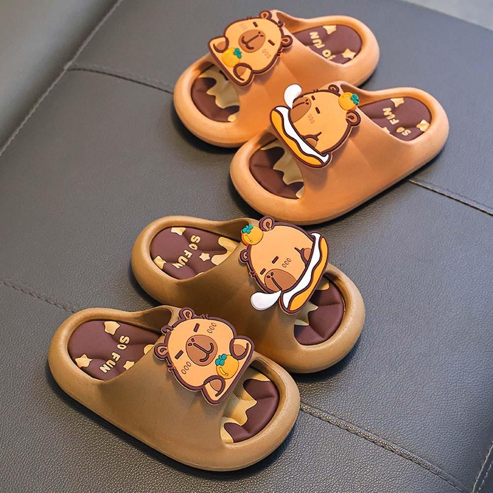 Thickened Cute Capybara Slippers PVC Children s Bathroom Sandals Vacation Travel 26/27 жовтий
Thickened Cute Capybara Slippers PVC Children s Bathroom Sandals Vacation Travel 26/27 жовтий
