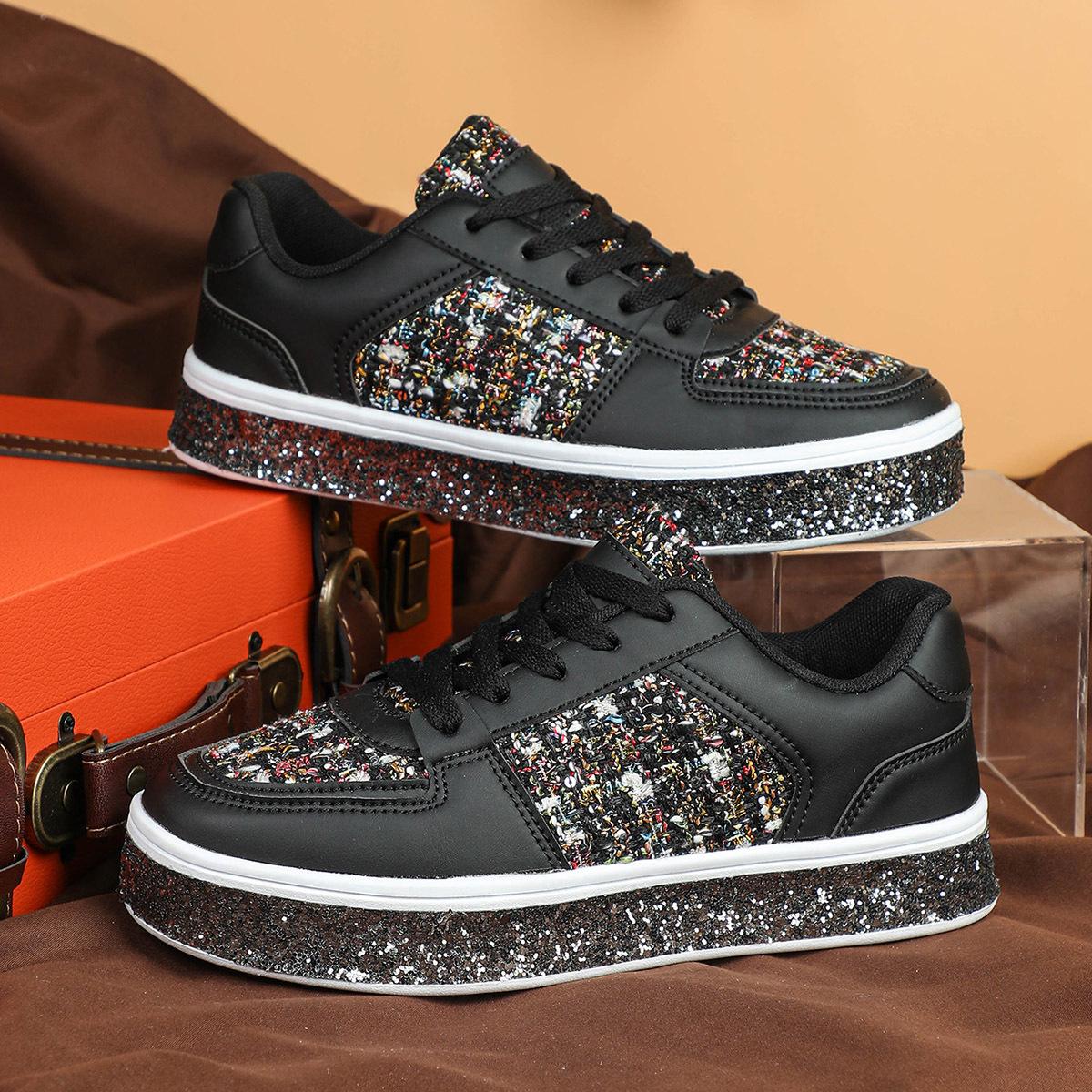 Fashion Patchwork Women Shoes Thick Sole Board Shoes Platform Casual Sneakers Lace-up Trendy Walking Shoes Comfortable Footwear 42
Fashion Patchwork Women Shoes Thick Sole Board Shoes Platform Casual Sneakers Lace-up Trendy Walking Shoes Comfortable Footwear 42
