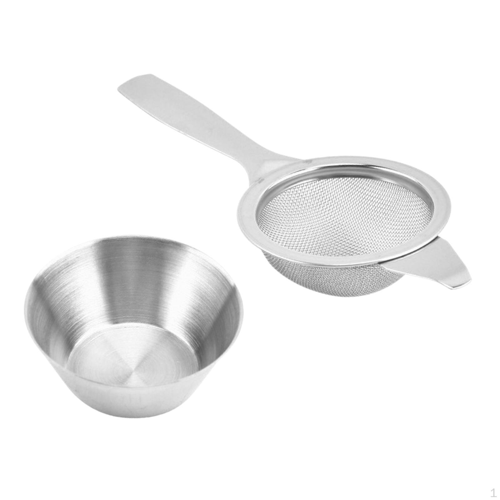 Аксессуары для чая кунг-фу, мелкоячеистое сито, многоразовый легкий портативный фильтр с всыпными листьями серебряный