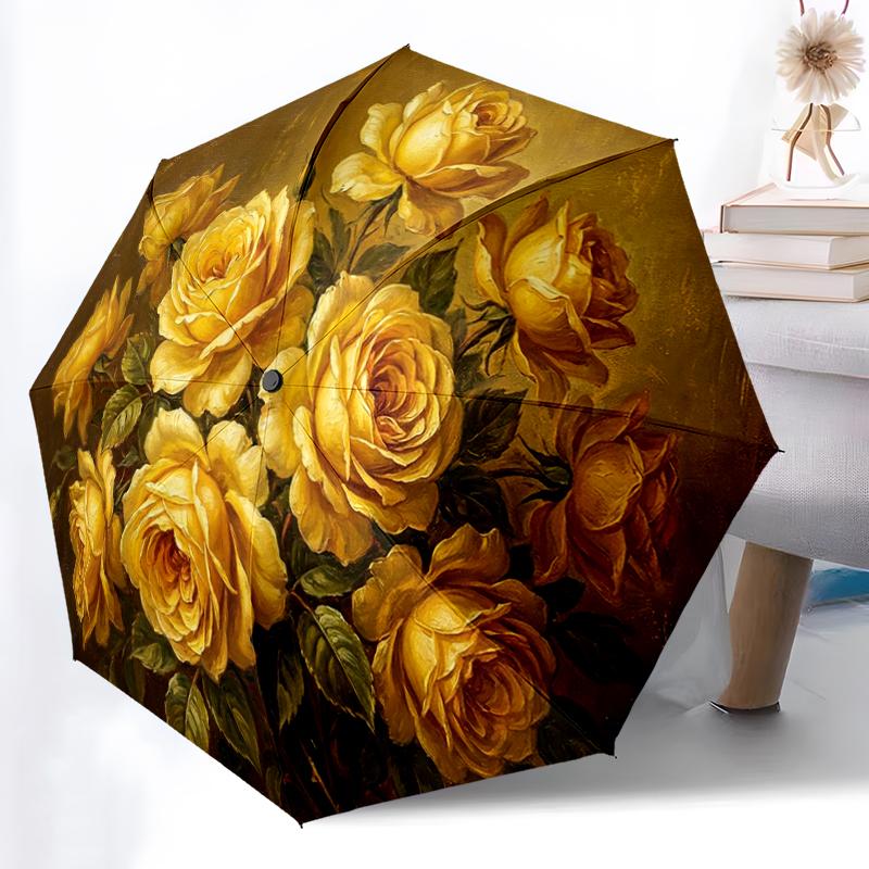 Floral Bouquet Printed Umbrella, Auto Open-Close 8-Rib Umbrella for Outdoor Adventures, Ideal Birthday Gift
Floral Bouquet Printed Umbrella, Auto Open-Close 8-Rib Umbrella for Outdoor Adventures, Ideal Birthday Gift
