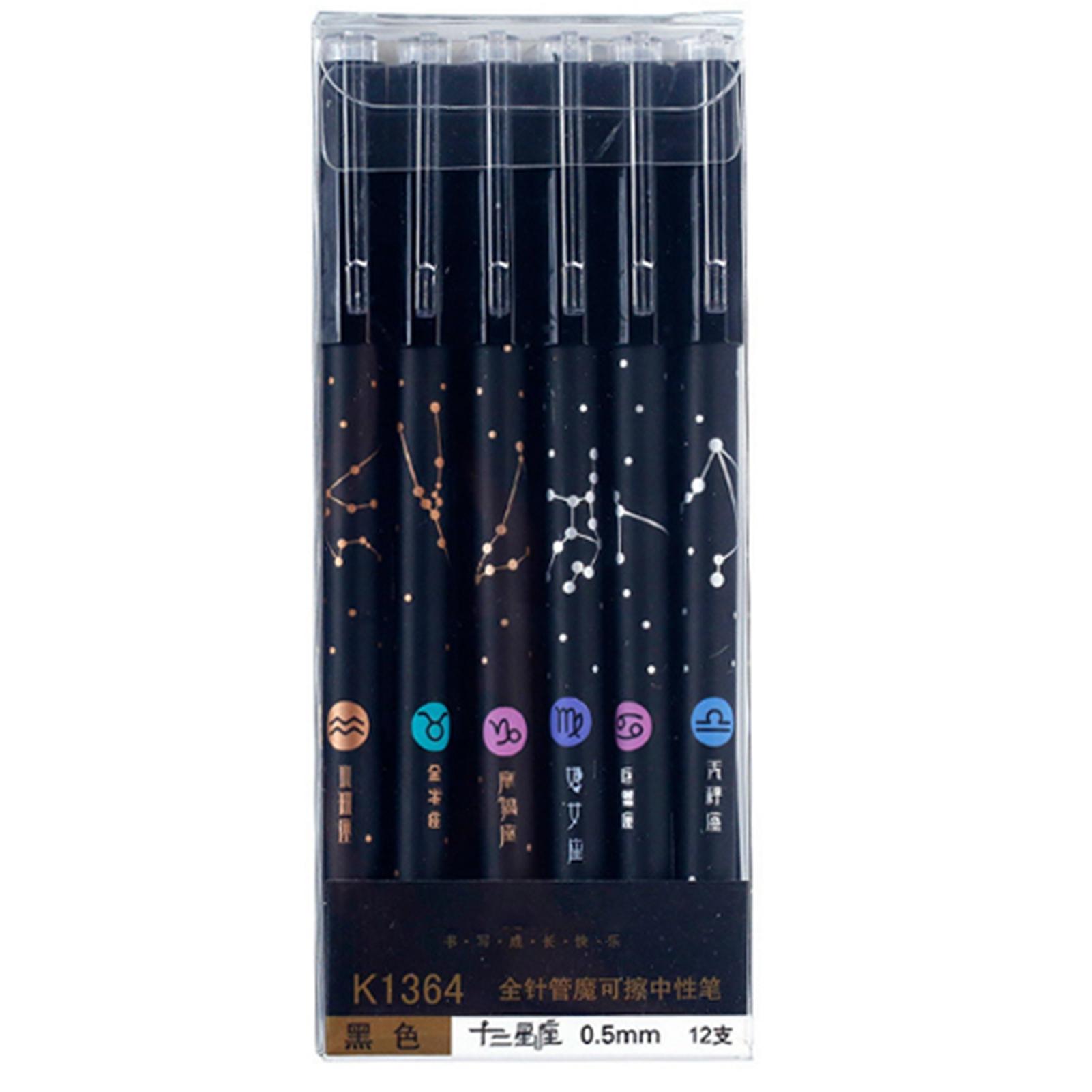 12Pcs Gel Pen 0.5mm Sign Style High Smoothness Pen Clip Design Ink Pens with Eraser for Office
12Pcs Gel Pen 0.5mm Sign Style High Smoothness Pen Clip Design Ink Pens with Eraser for Office