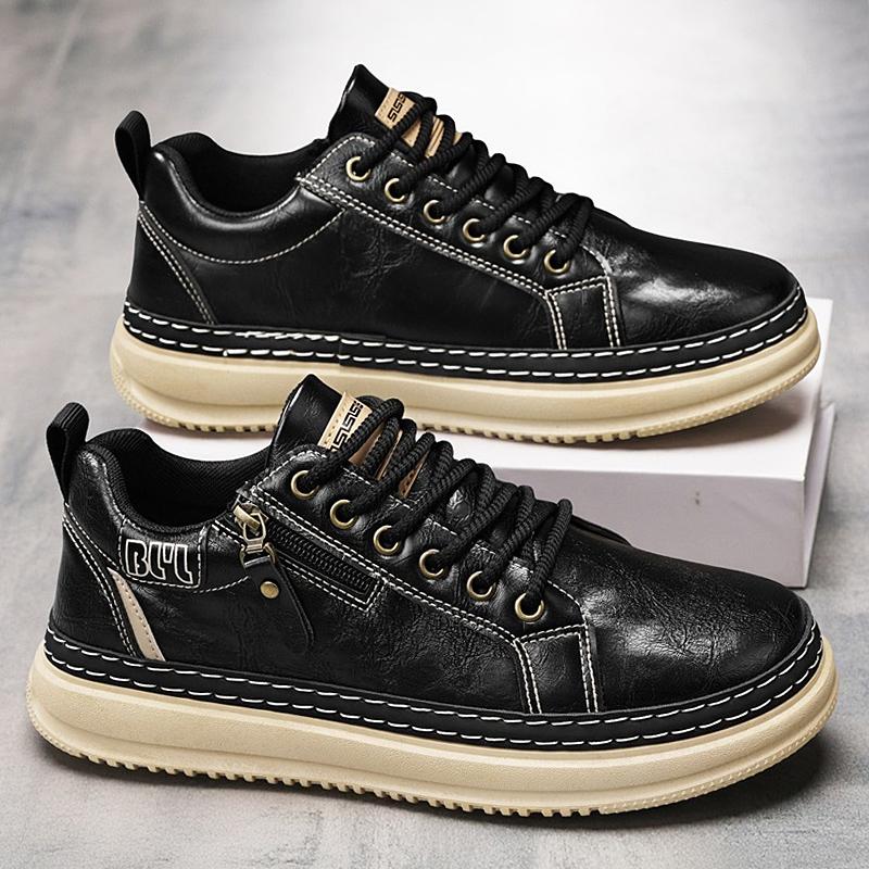 Fashion Leather Men Casual Shoes Outdoor Comfortable Sport Footwear Luxury Male Walking Sneakers Platform Breathable Work Shoes 39
Fashion Leather Men Casual Shoes Outdoor Comfortable Sport Footwear Luxury Male Walking Sneakers Platform Breathable Work Shoes 39