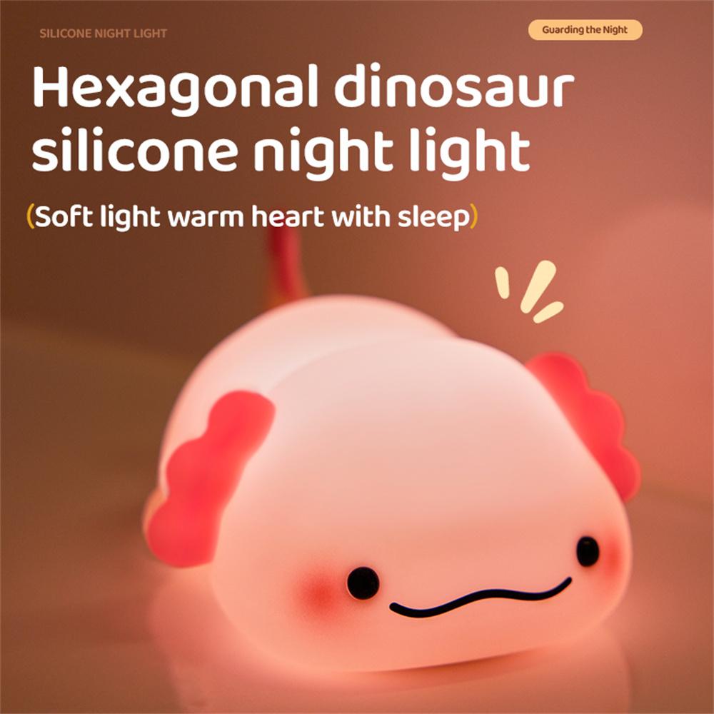 Hexagon Dinosaur Silicone Night Lamp For Kids Bedroom USB Rechargeable Bedside Light (CE ROHS FCC Certified) A
Hexagon Dinosaur Silicone Night Lamp For Kids Bedroom USB Rechargeable Bedside Light (CE ROHS FCC Certified) A