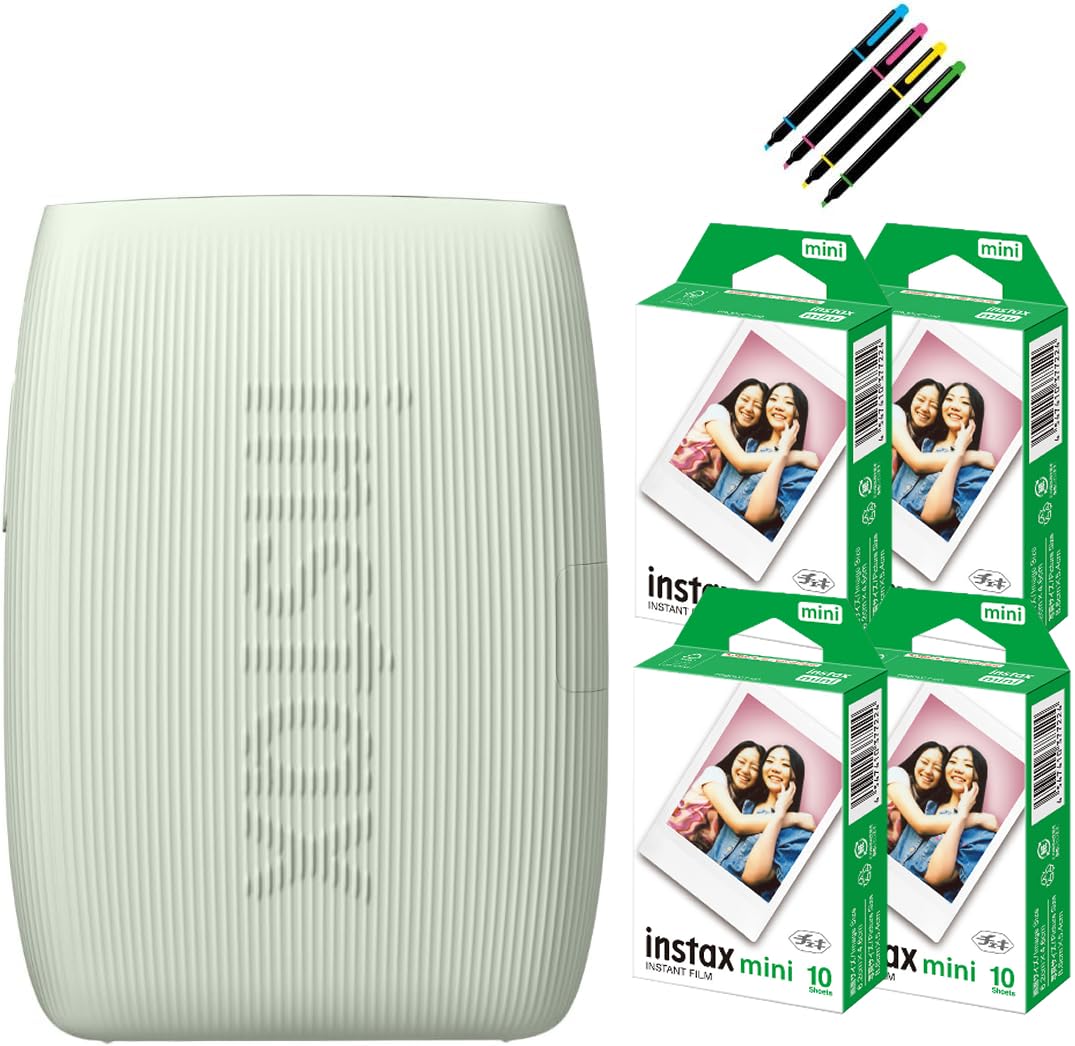 Instax Smartphone Printer Instax Mini Link3 Sage Green 40 Films Deco Pen of & & (Set 6) зелений
Instax Smartphone Printer Instax Mini Link3 Sage Green 40 Films Deco Pen of & & (Set 6) зелений