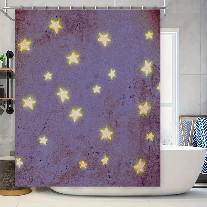 Vibrant Purple Stars Print Shower Curtain For Home Bathroom Decor Uv Resistant Waterproof Fabric Size: 180Cm X 245Cm High Qualit W60H190(CM)-1 Pcs
Vibrant Purple Stars Print Shower Curtain For Home Bathroom Decor Uv Resistant Waterproof Fabric Size: 180Cm X 245Cm High Qualit W60H190(CM)-1 Pcs