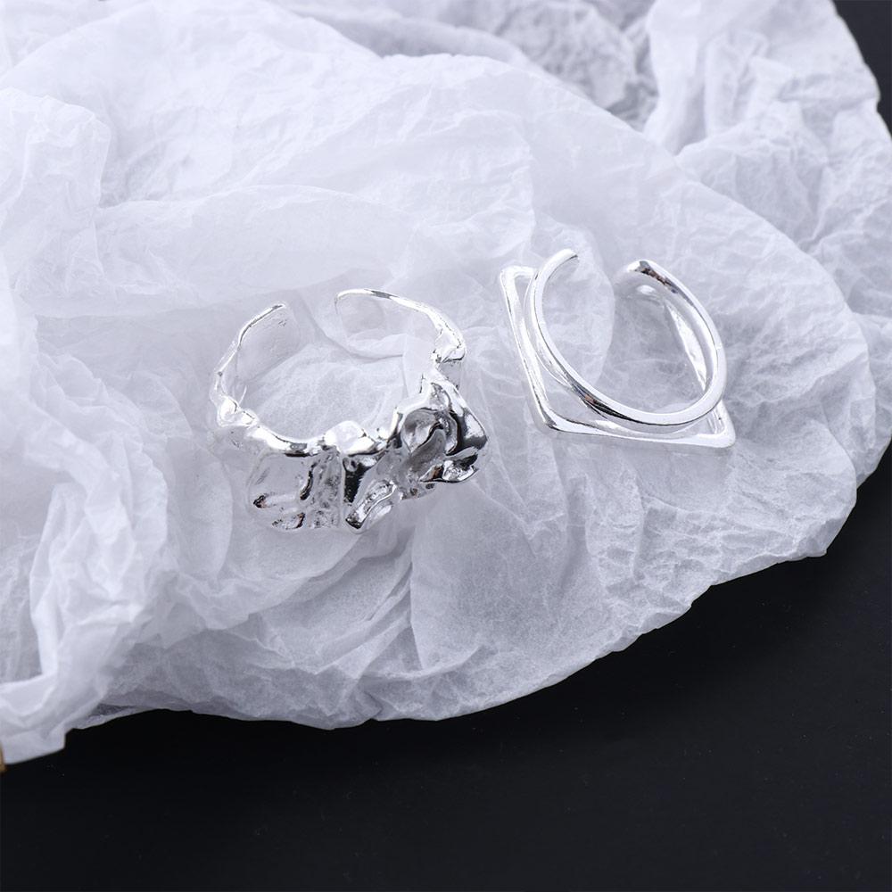 Girls Hollowed Party Jewelry Gifts Metal Pleated Rings Women Rings Korean Style Irregular Rings 1 PC-#2
Girls Hollowed Party Jewelry Gifts Metal Pleated Rings Women Rings Korean Style Irregular Rings 1 PC-#2