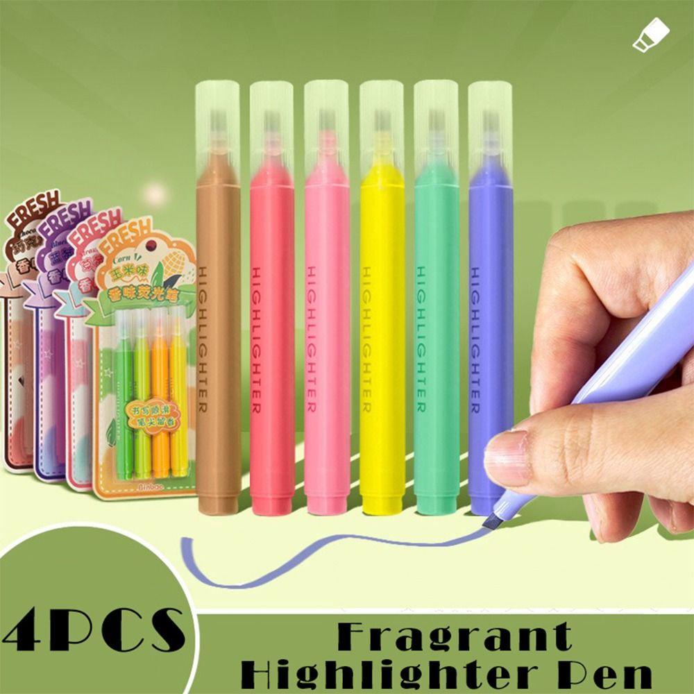 4PCS/Set Eye Protection Highlighter Pen Painting Graffiti Fluorescent Pen School Office Chocolate Flavor
4PCS/Set Eye Protection Highlighter Pen Painting Graffiti Fluorescent Pen School Office Chocolate Flavor