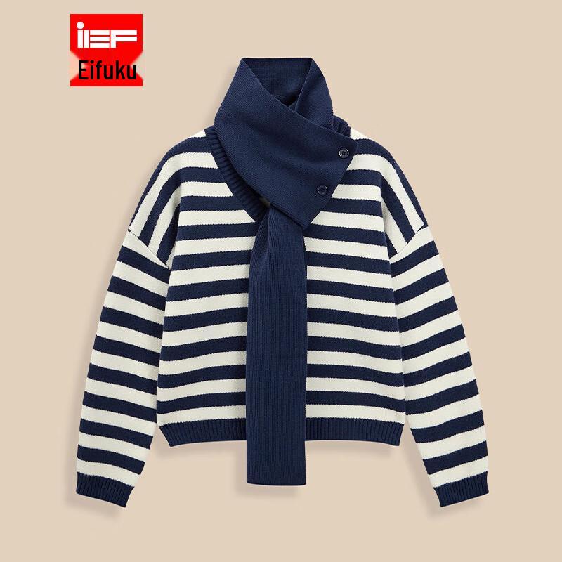 IEF Вязаный свитер в полоску в корейском стиле One Size
IEF Вязаный свитер в полоску в корейском стиле One Size