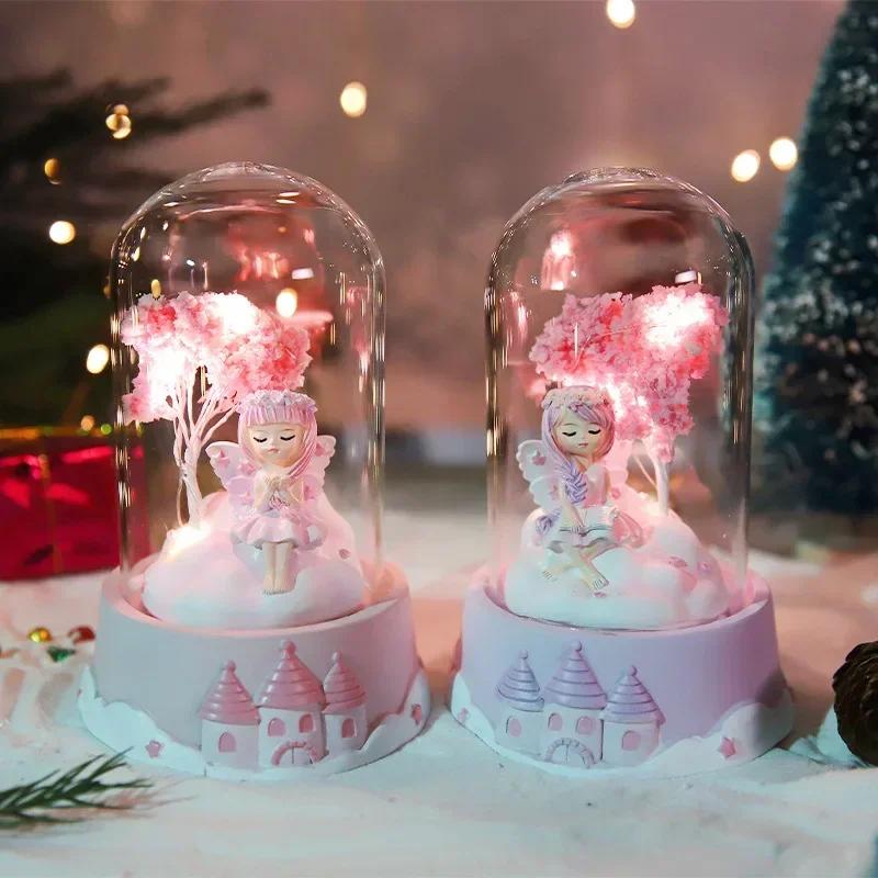 Faerie Nightlight Heart Shaped Flower Ring Cherry Star Light Girl Craft Decoration Decoration Birthday Gift Room Decoration
Faerie Nightlight Heart Shaped Flower Ring Cherry Star Light Girl Craft Decoration Decoration Birthday Gift Room Decoration