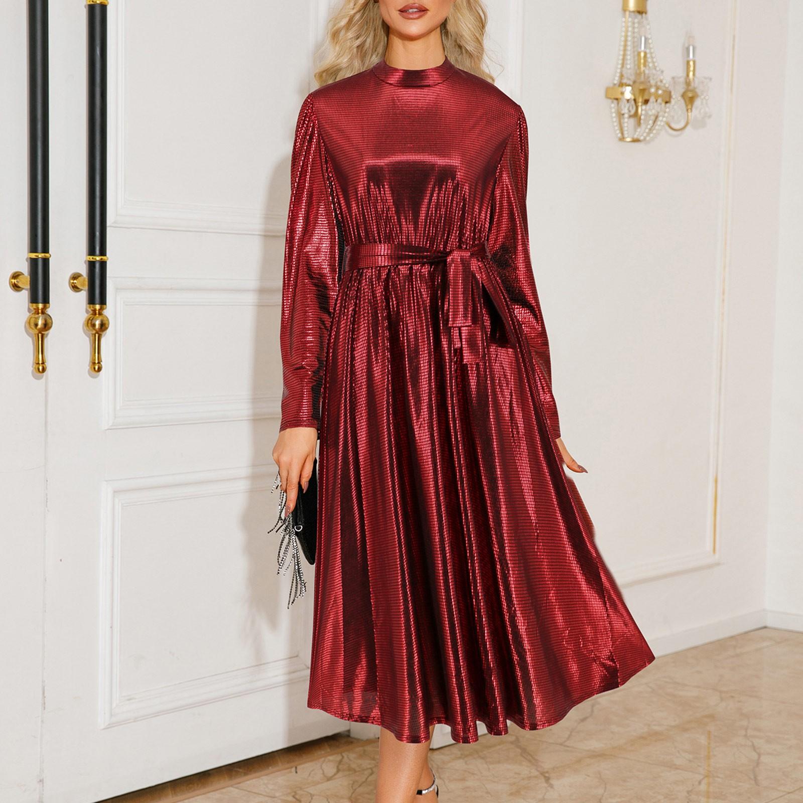 Женские осенние облегающие вечерние платья с длинным рукавом и круглым вырезом M красный
Женские осенние облегающие вечерние платья с длинным рукавом и круглым вырезом M красный