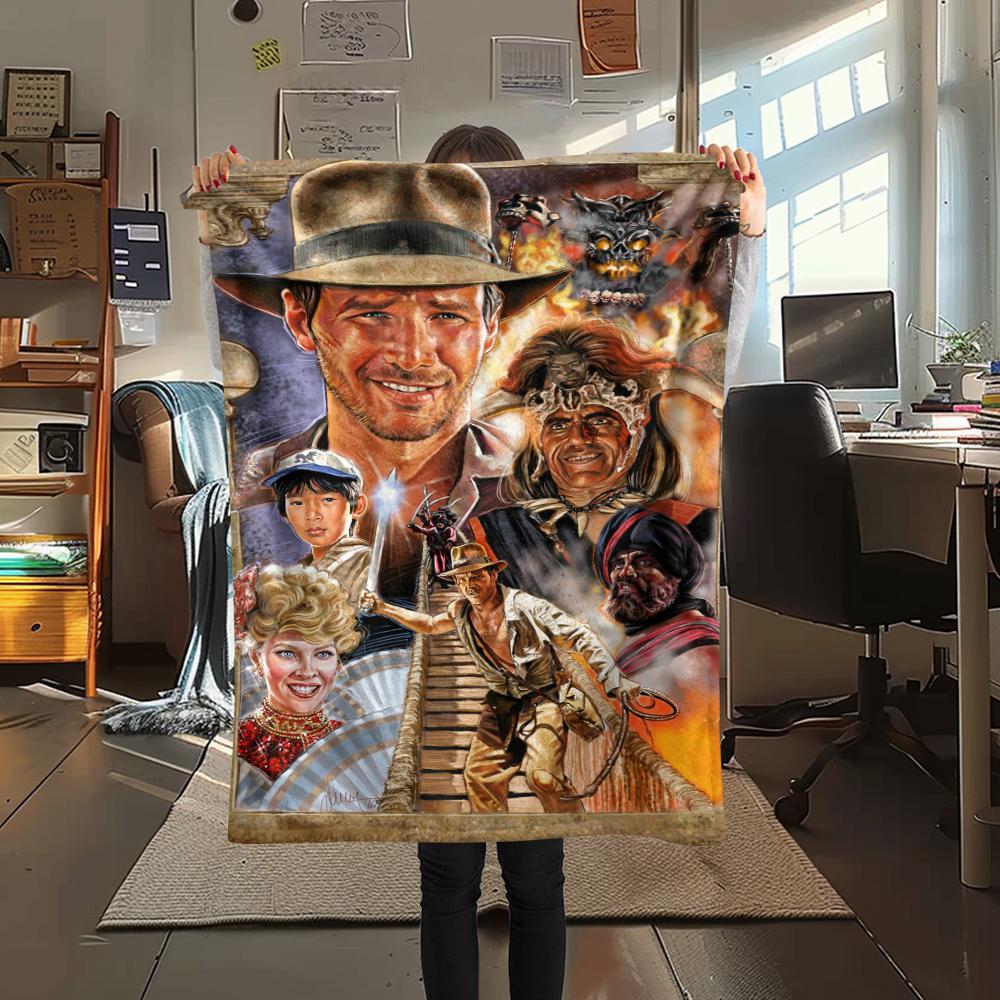 1Pc Indiana Jones Print Flannel Blanket, High quality Comfortable for All Seasons, Home Decor, Warmth and Comfort, Perfect for Gifts 80cm x 120cm
1Pc Indiana Jones Print Flannel Blanket, High quality Comfortable for All Seasons, Home Decor, Warmth and Comfort, Perfect for Gifts 80cm x 120cm