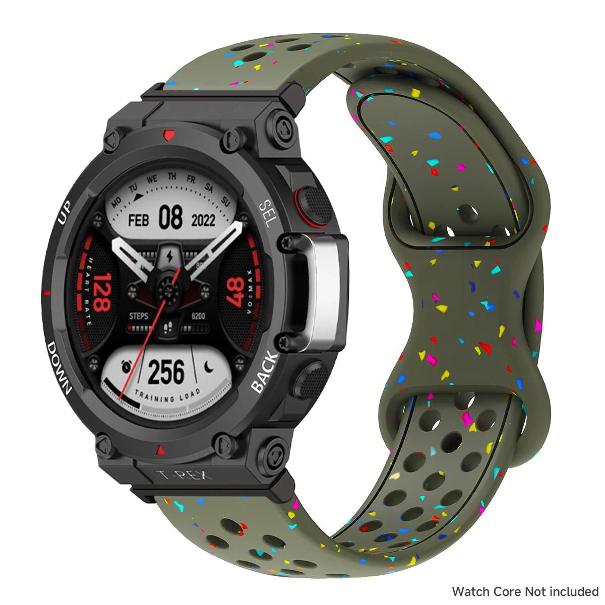 Дышащий силиконовый ремешок для Huami Amazfit T-Rex3/2, браслет-ремешок для Amazfit T-Rex Pro, спортивный ремешок для часов, ремешок на запястье Correa For Amazfit T-Rex 2
Дышащий силиконовый ремешок для Huami Amazfit T-Rex3/2, браслет-ремешок для Amazfit T-Rex Pro, спортивный ремешок для часов, ремешок на запястье Correa For Amazfit T-Rex 2