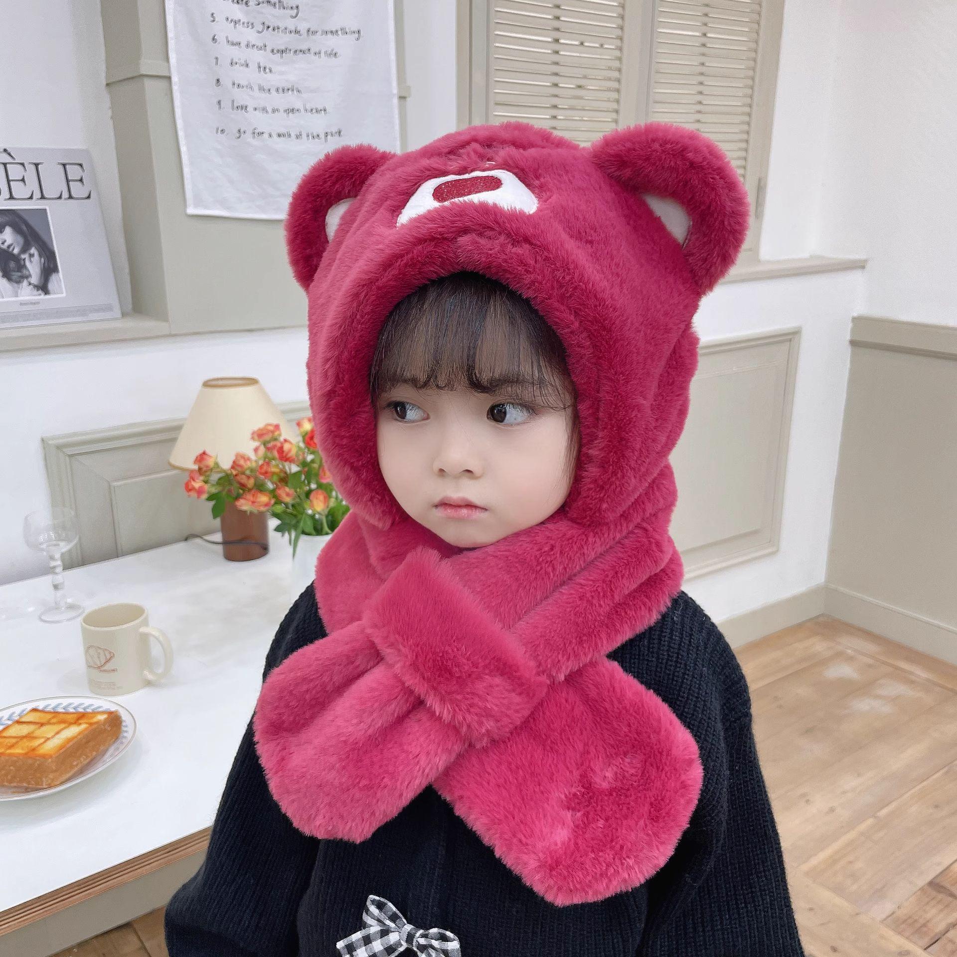 Clearance 2025: Strawberry Bear Cartoon Hat & Scarf Set for Kids - Cute Fleece-Lined Winter Neck Warmer 180g (Ages 2-12)
Clearance 2025: Strawberry Bear Cartoon Hat & Scarf Set for Kids - Cute Fleece-Lined Winter Neck Warmer 180g (Ages 2-12)
