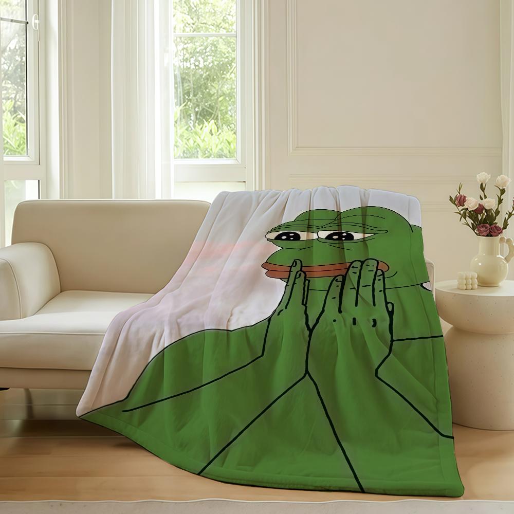 Funny Emoticons P-Pepe the F-Frog Blanket For Sofa Office Bed Plane Travel Sleep Read Relax Camping Soft And Warm 30x40in
Funny Emoticons P-Pepe the F-Frog Blanket For Sofa Office Bed Plane Travel Sleep Read Relax Camping Soft And Warm 30x40in