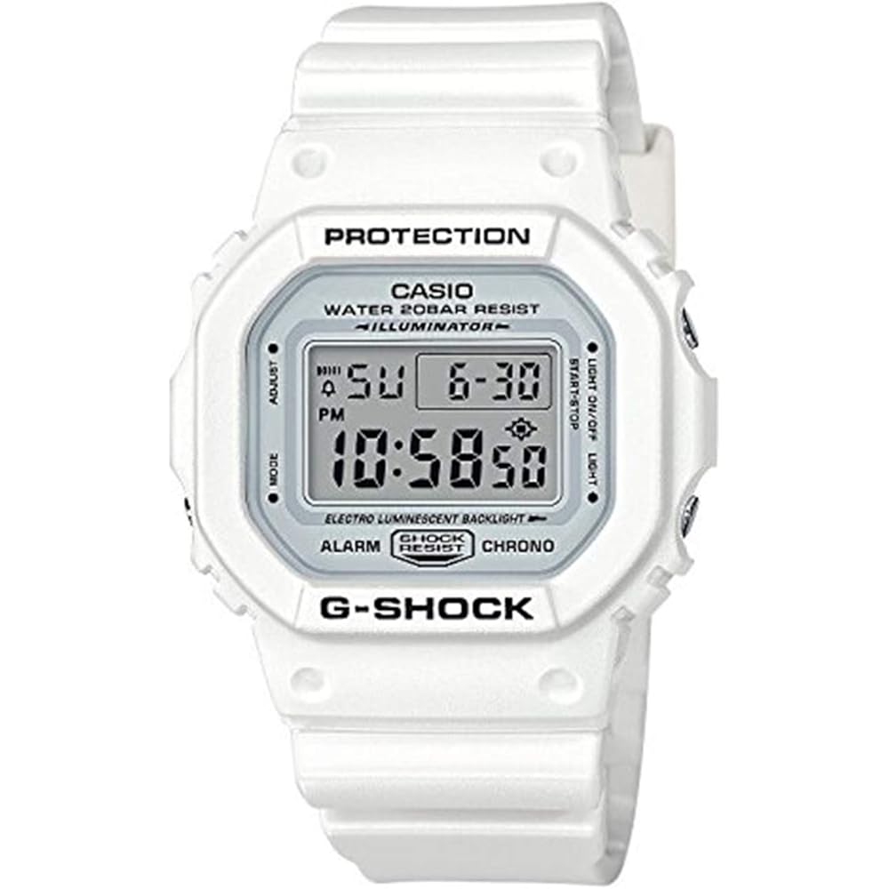 Casio G-Shock DW-5600MW-7 Marine White Digital Watch Water Resistant Durable Design
Casio G-Shock DW-5600MW-7 Marine White Digital Watch Water Resistant Durable Design