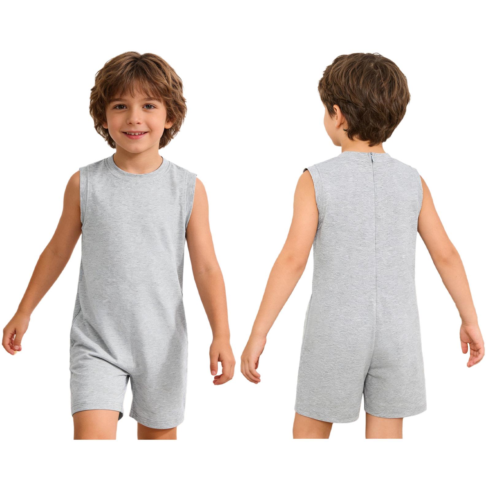 Kids Adaptive Fitness Romper: Round Neck Sleeveless Zipper Jumpsuit for Boys Girls Special Needs Yoga 11-12 Years
Kids Adaptive Fitness Romper: Round Neck Sleeveless Zipper Jumpsuit for Boys Girls Special Needs Yoga 11-12 Years