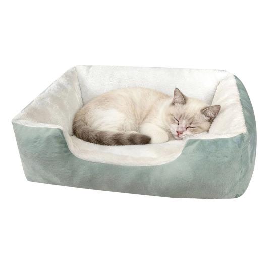 Rectangle Pet Bed Cozy Cat Orthopedic Sofa Bed Warm Plush Dog Calming Bed for Cats Dogs Multiple Sizes Colors S
Rectangle Pet Bed Cozy Cat Orthopedic Sofa Bed Warm Plush Dog Calming Bed for Cats Dogs Multiple Sizes Colors S