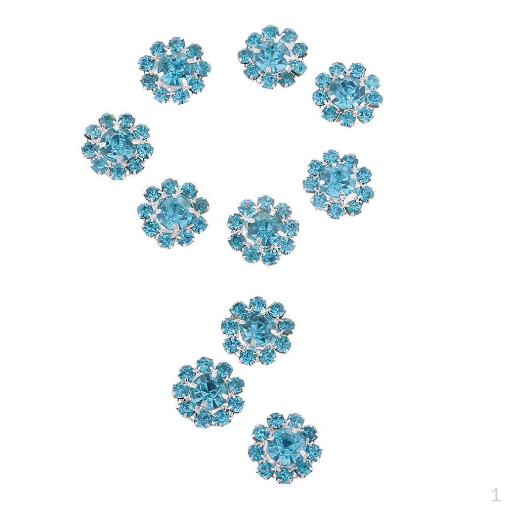 10Pc Rhinestone Buttons Crystal Flat Back Embellishments Wedding Dress Accs
10Pc Rhinestone Buttons Crystal Flat Back Embellishments Wedding Dress Accs