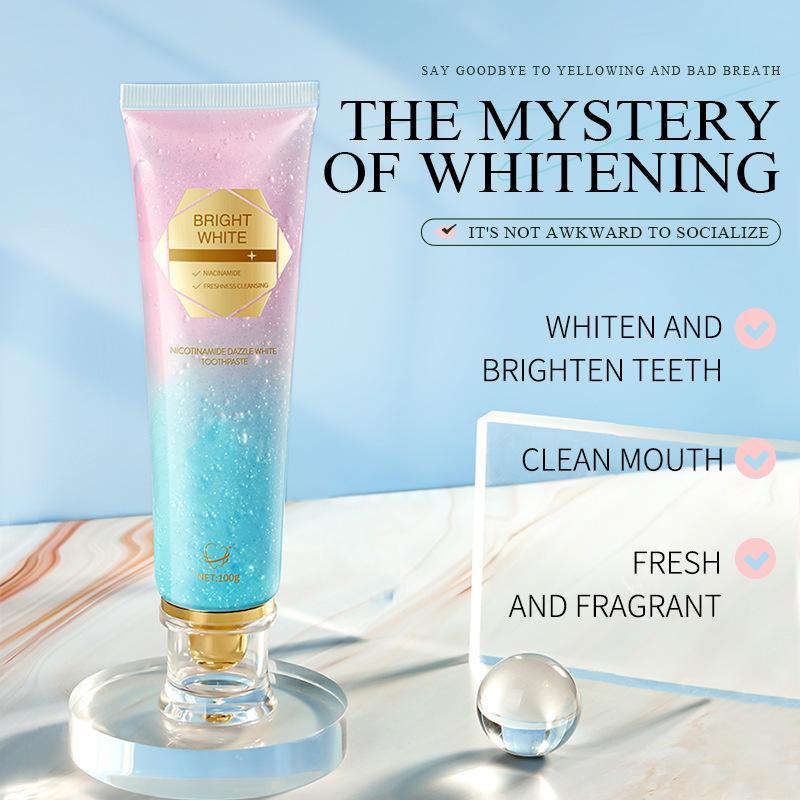 Niacinamide Whitening Toothpaste - Cleans, Removes Stains, Tartar & Freshens Breath
Niacinamide Whitening Toothpaste - Cleans, Removes Stains, Tartar & Freshens Breath
