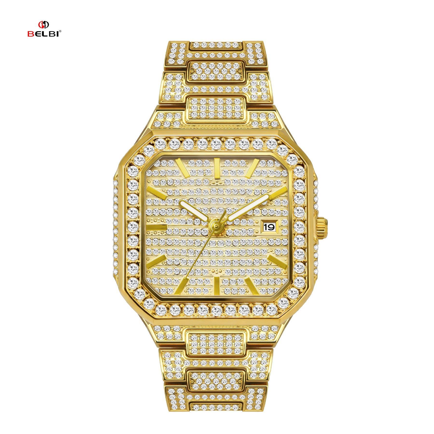 Diamond Watch for Men Square Bling Rhinestone Dial Quartz WristWatch Luxury Iced Out Date Wateproof Bracelet Dress Watch золотой
Diamond Watch for Men Square Bling Rhinestone Dial Quartz WristWatch Luxury Iced Out Date Wateproof Bracelet Dress Watch золотой