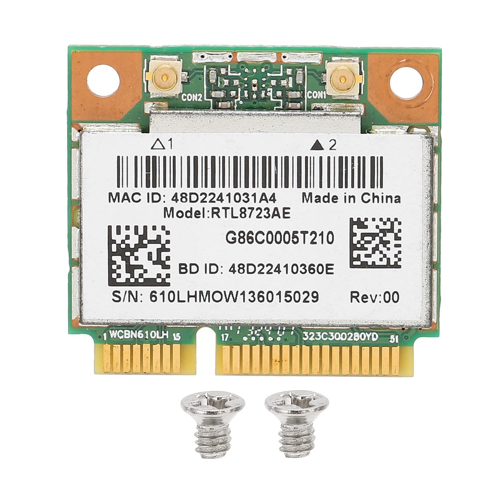Бездротова мережева карта RTL8723AE 300M Bluetooth4.0 Half Mini PCI-E Wlan Wifi адаптер
Бездротова мережева карта RTL8723AE 300M Bluetooth4.0 Half Mini PCI-E Wlan Wifi адаптер