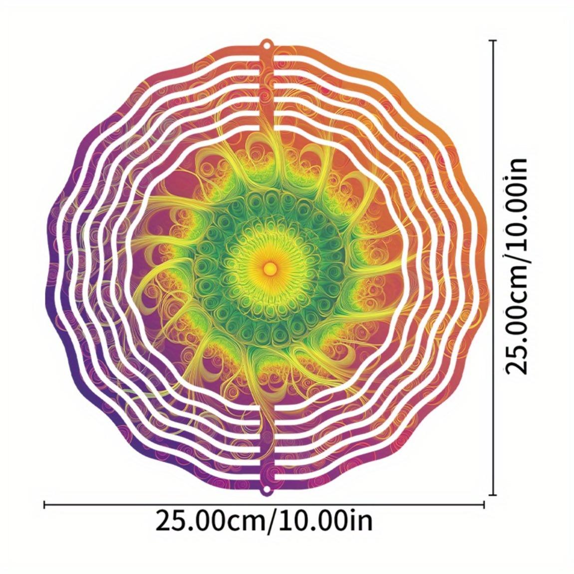 Яркий 10-дюймовый колокольчик ветра с красочным геометрическим дизайном, идеально подходящий для весны 01A
Яркий 10-дюймовый колокольчик ветра с красочным геометрическим дизайном, идеально подходящий для весны 01A