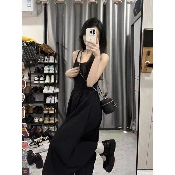 Korean atmosphere gentle white suspender dress children early spring new first love temperament long skirt XL чорний
Korean atmosphere gentle white suspender dress children early spring new first love temperament long skirt XL чорний