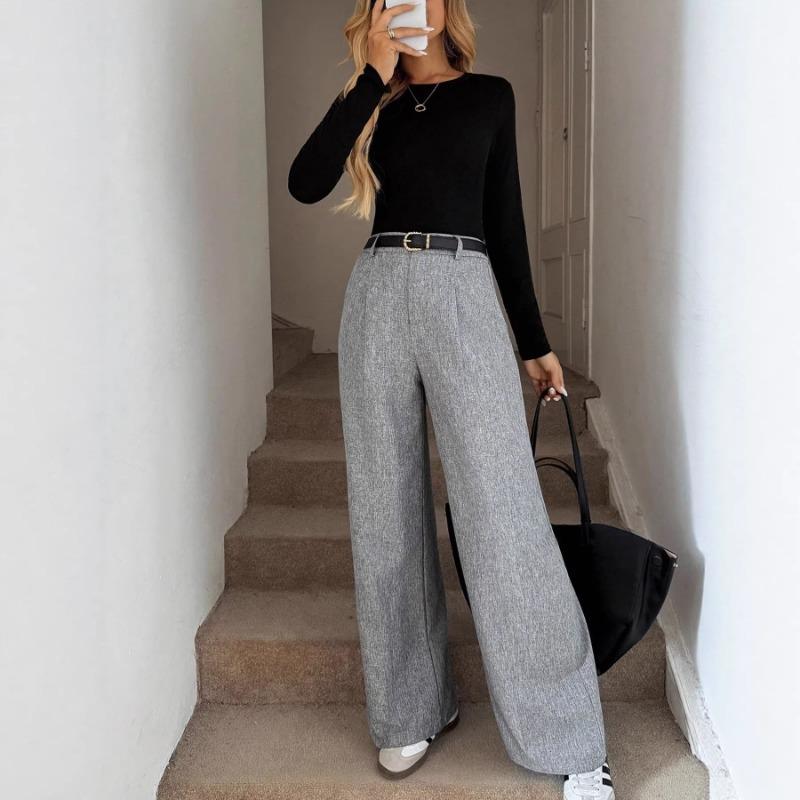 Women s High Waist Gray Wide Leg Pants Belted Tailored Trousers With Pockets S сірий
Women s High Waist Gray Wide Leg Pants Belted Tailored Trousers With Pockets S сірий