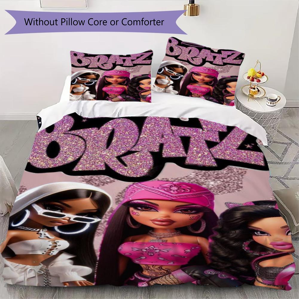 Bratz Милый узор Комплект постельного белья Пододеяльник Наволочка Домашний декор Подарок на день рождения (1 пододеяльник + 2 наволочки без наполнителя)13 135x200cm
Bratz Милый узор Комплект постельного белья Пододеяльник Наволочка Домашний декор Подарок на день рождения (1 пододеяльник + 2 наволочки без наполнителя)13 135x200cm