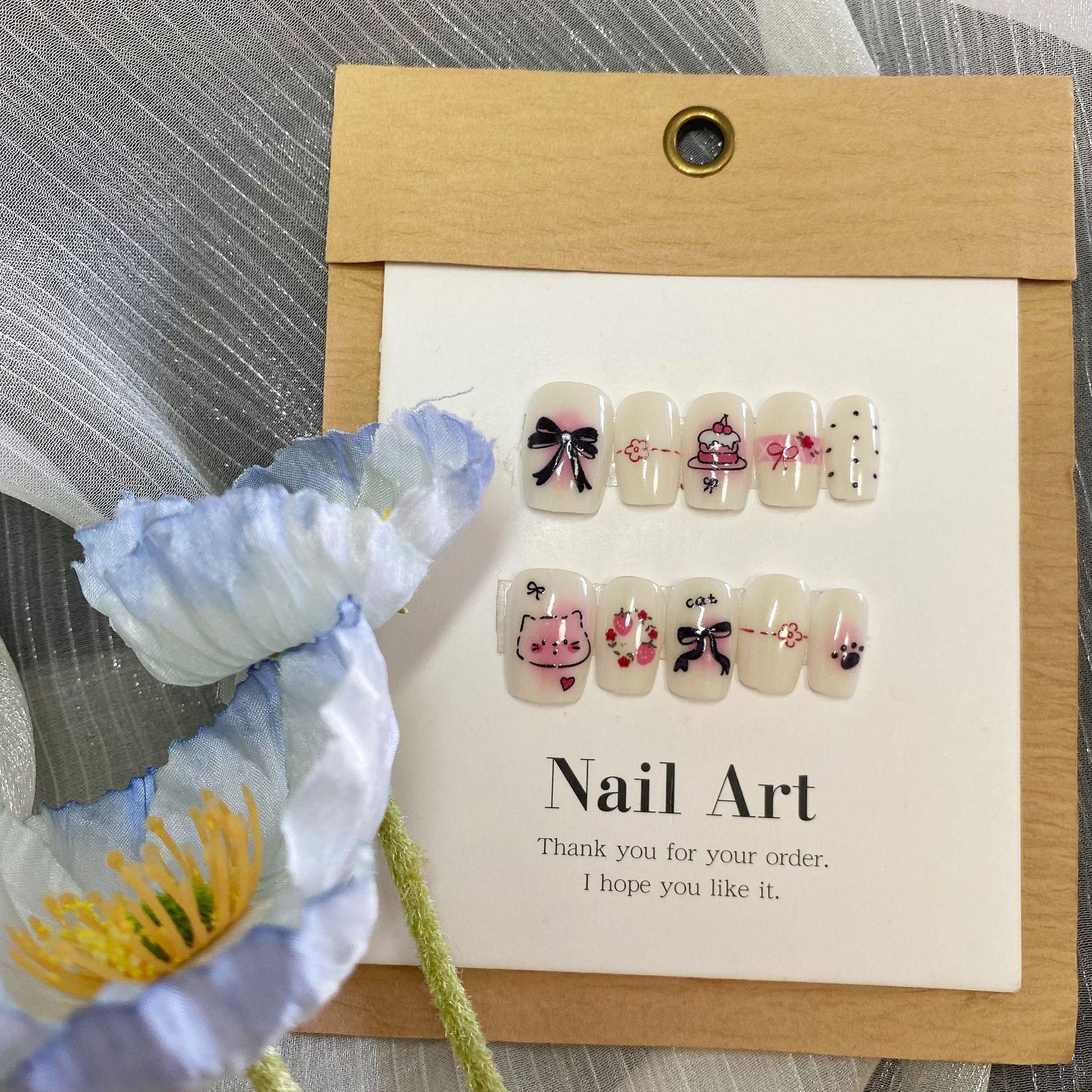 Strawberry Afternoon Tea Nail Art Tips: Cute Fresh Cream Style, Removable, Sized, 10 Pieces
Strawberry Afternoon Tea Nail Art Tips: Cute Fresh Cream Style, Removable, Sized, 10 Pieces