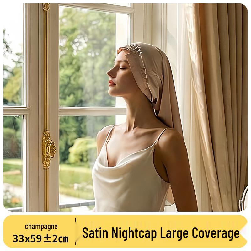 Women s Long Satin Sleep Cap with Ruffled Lace for Hair Protection and Postpartum Care One Size
Women s Long Satin Sleep Cap with Ruffled Lace for Hair Protection and Postpartum Care One Size