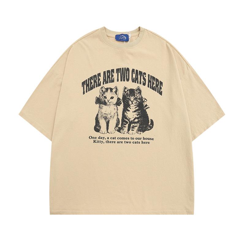 Men Streetwear Tshirt Kitty Cat Washed Black Graphic Harajuku Summer Cute Hip Hop Cotton Loose Tops Tees Y2k Aesthetic Clothing S
Men Streetwear Tshirt Kitty Cat Washed Black Graphic Harajuku Summer Cute Hip Hop Cotton Loose Tops Tees Y2k Aesthetic Clothing S