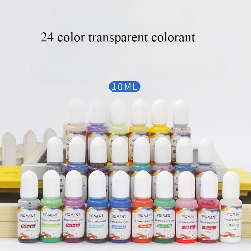 24 Colors 10ml Transparent Colorant Color Resin Pigments Dye UV Resin Epoxy DIY Crystal Dropper Handmade Jewelry Color Matching 10ml
24 Colors 10ml Transparent Colorant Color Resin Pigments Dye UV Resin Epoxy DIY Crystal Dropper Handmade Jewelry Color Matching 10ml