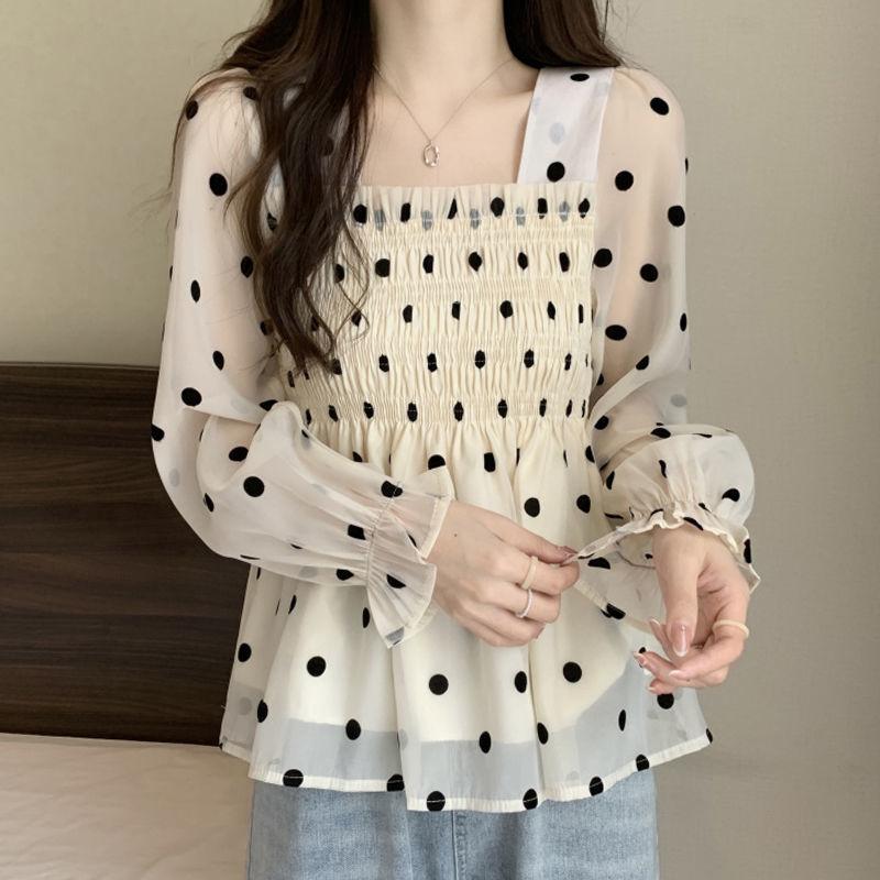 Блузка в горошек во французском стиле Весна Осень Длинный рукав Женская одежда Шикарная сборка Приталенный Винтажный Рубашка с квадратным воротником XXL абрикосовый
Блузка в горошек во французском стиле Весна Осень Длинный рукав Женская одежда Шикарная сборка Приталенный Винтажный Рубашка с квадратным воротником XXL абрикосовый