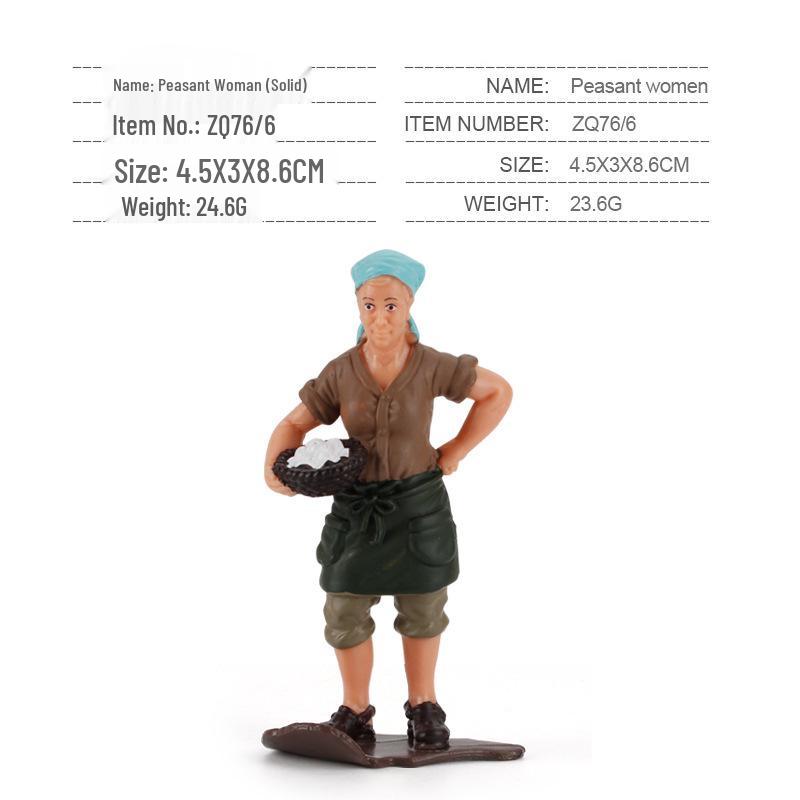 Miniature Figure Set: Patrolman, Driver, Diver, Keeper, Farmer for Desktop Sandbox Scenes
Miniature Figure Set: Patrolman, Driver, Diver, Keeper, Farmer for Desktop Sandbox Scenes