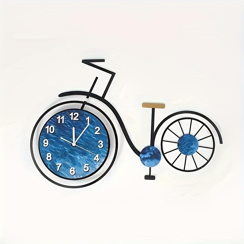 металлические креативные и забавные настенные часы в виде велосипеда, бесшумные часы, подходящие для спален, гостиных, офисов и столовых синий
металлические креативные и забавные настенные часы в виде велосипеда, бесшумные часы, подходящие для спален, гостиных, офисов и столовых синий