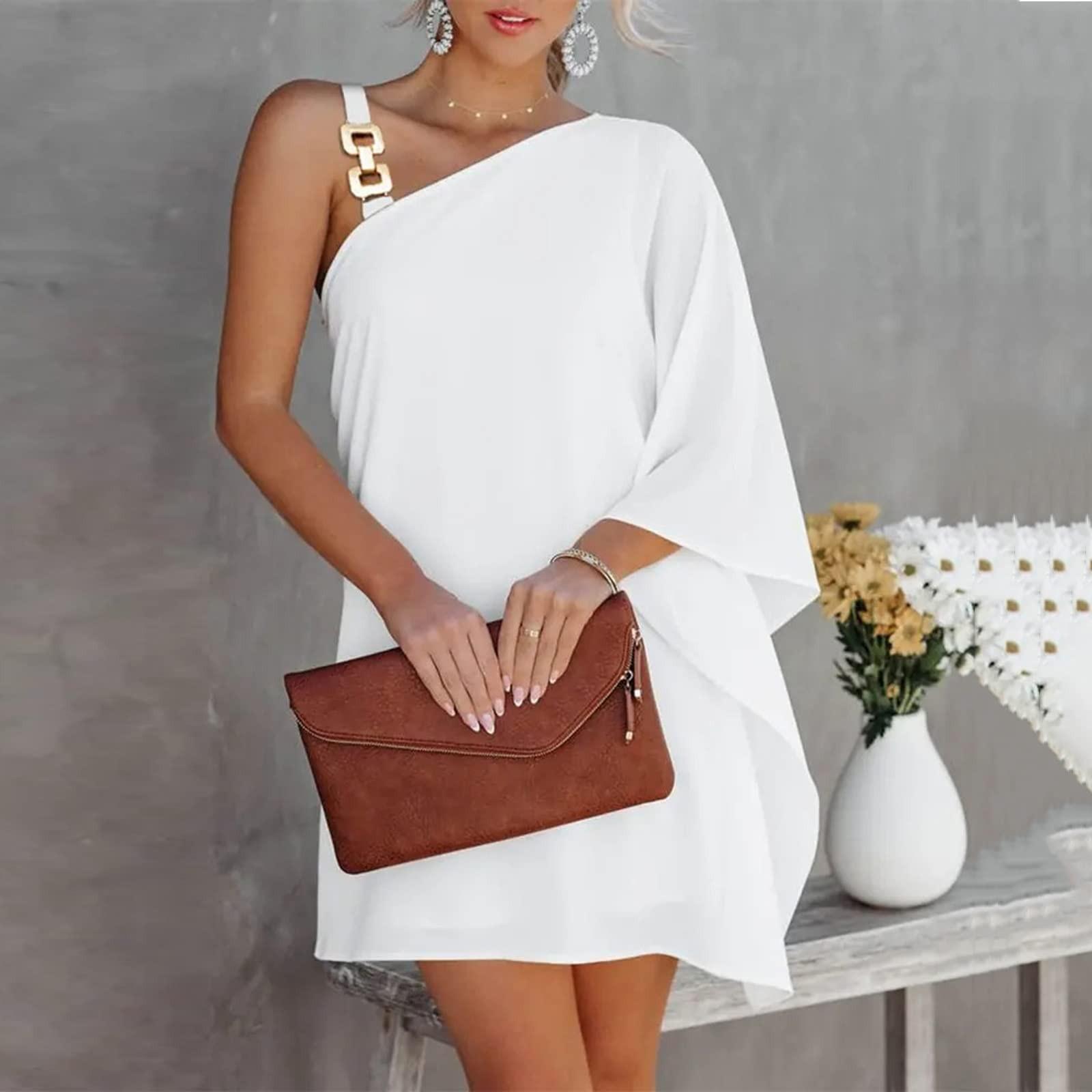 Женское сексуальное однотонное платье миди с открытыми плечами на одной бретельке и наклонным плечом XL белый
Женское сексуальное однотонное платье миди с открытыми плечами на одной бретельке и наклонным плечом XL белый