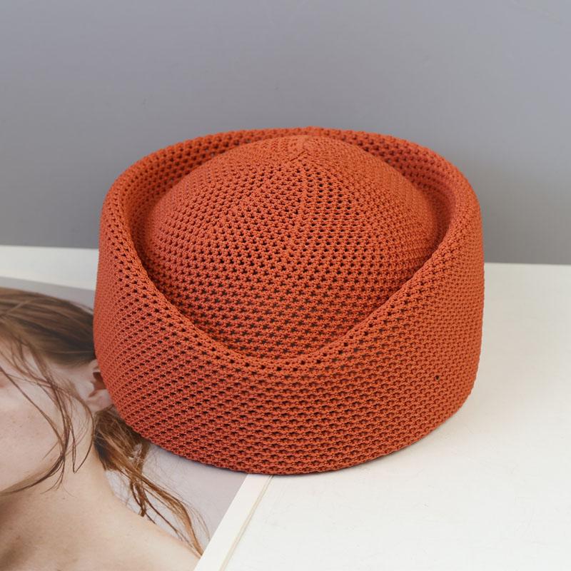 Summer Knitted Mesh Stewardess Fedoras Hat for Women Fashion Berets Breathable Teardrop Travel Sun Hats Retro Party Pillbox Hat brick червоний колір
Summer Knitted Mesh Stewardess Fedoras Hat for Women Fashion Berets Breathable Teardrop Travel Sun Hats Retro Party Pillbox Hat brick червоний колір