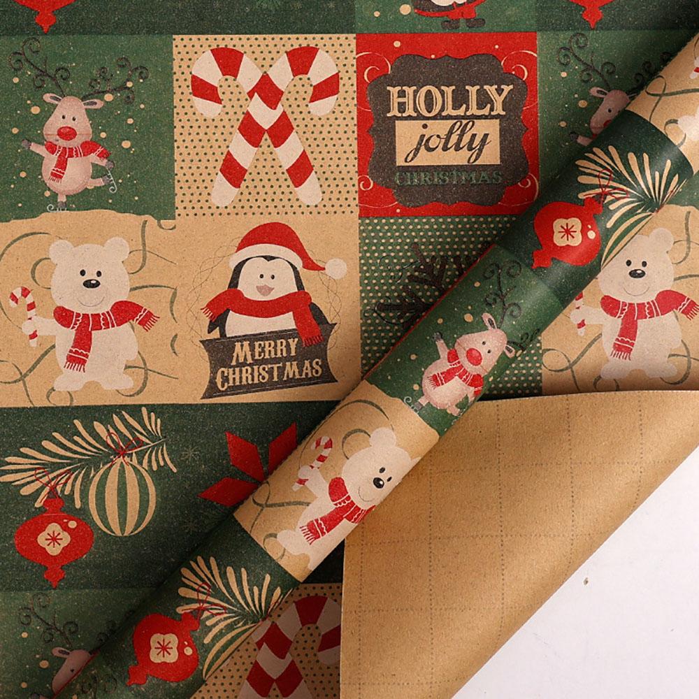 Christmas Gift Wrapping Paper Santa Claus Snowman Xmas Tree Pattern Bouquet Packaging Paper New Year Party Decoration Paper
Christmas Gift Wrapping Paper Santa Claus Snowman Xmas Tree Pattern Bouquet Packaging Paper New Year Party Decoration Paper