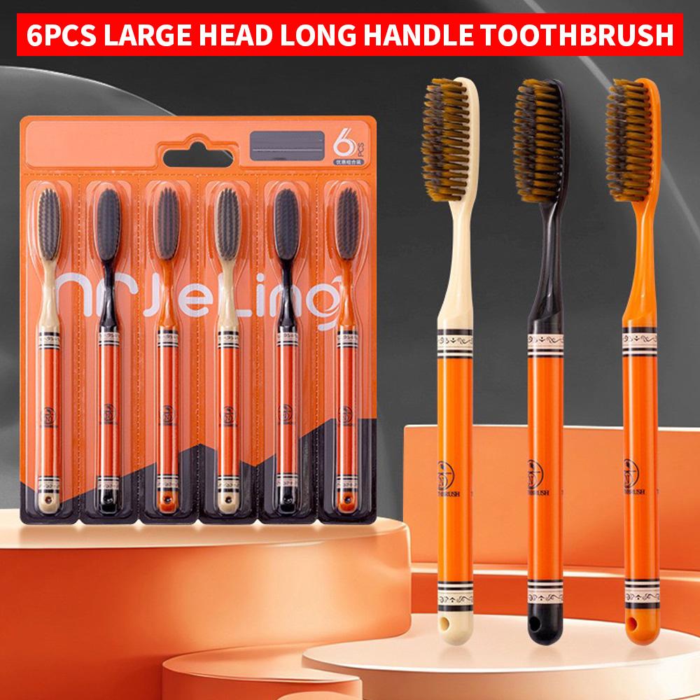 6PCS High end Big Head Long Handle Toothbrush, Efficient Cleaning, Family Set
6PCS High end Big Head Long Handle Toothbrush, Efficient Cleaning, Family Set