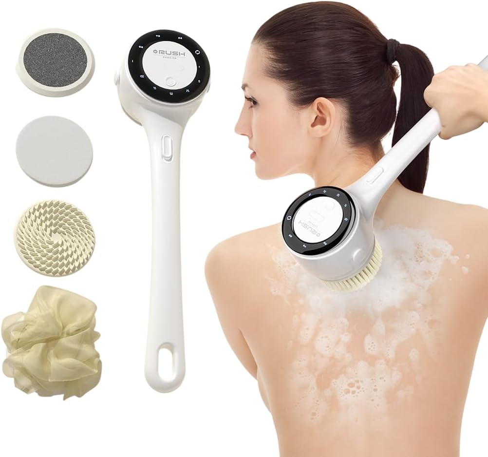 Brush Back Scrubber for Shower, Waterproof Long Dual Handle Power Body Scrubber with 5 Heads, Bath Brush & 3 Speed United States
Brush Back Scrubber for Shower, Waterproof Long Dual Handle Power Body Scrubber with 5 Heads, Bath Brush & 3 Speed United States