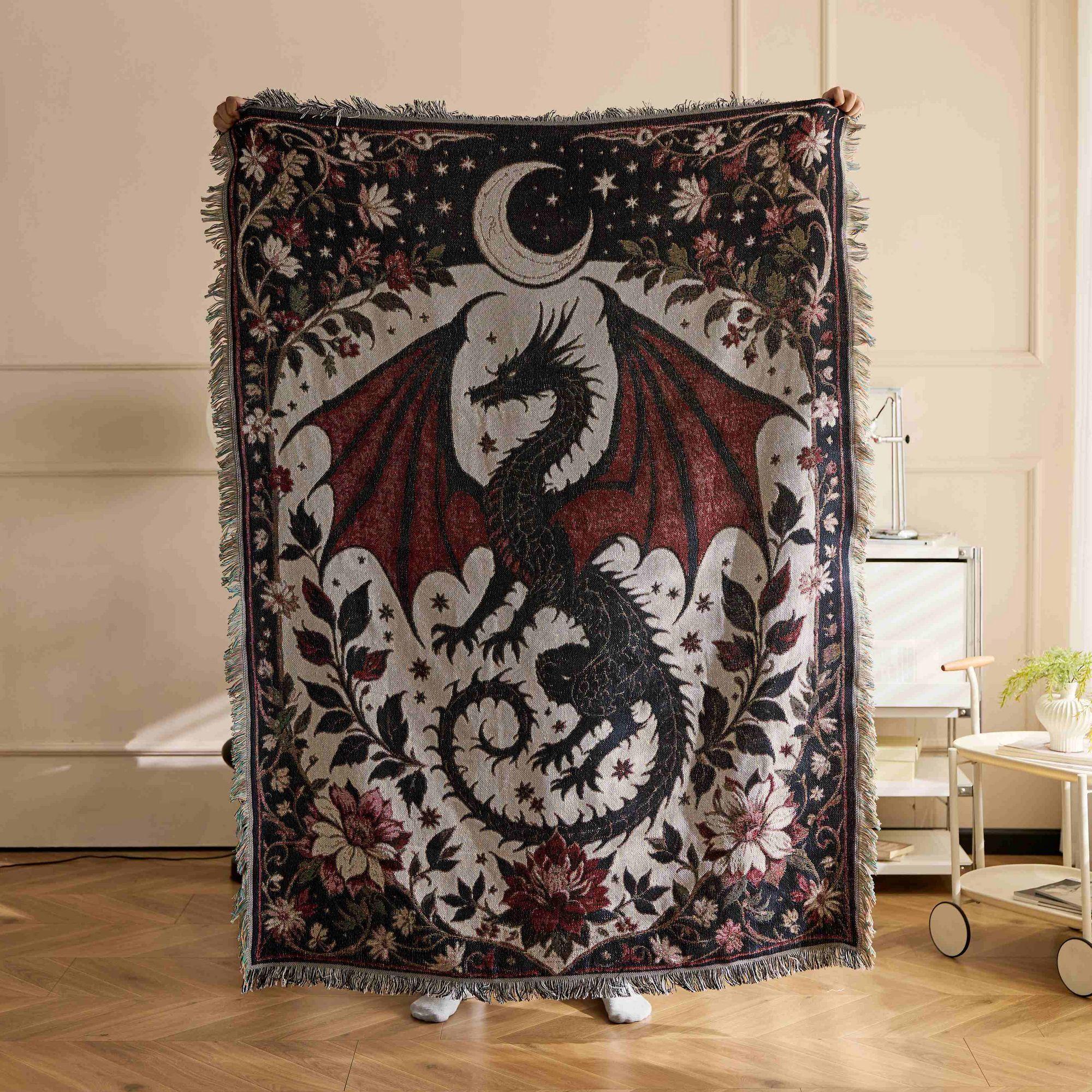 Flannel Cosplay Blanket Retro Europe Style Black Dragon Red Floral 130x160cm Sofa Lunch Break Decorative Tapestry Home Textile 130cmX160cm чёрный
Flannel Cosplay Blanket Retro Europe Style Black Dragon Red Floral 130x160cm Sofa Lunch Break Decorative Tapestry Home Textile 130cmX160cm чёрный