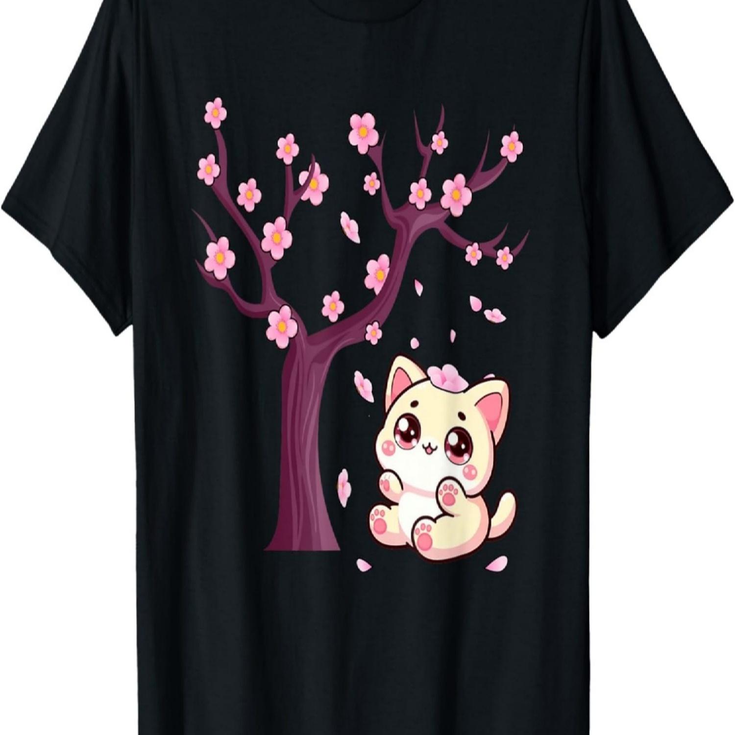Kawaii Cat Lover Cat Owner Cherry Blossom Flowers T-Shirt(1) S чёрный
Kawaii Cat Lover Cat Owner Cherry Blossom Flowers T-Shirt(1) S чёрный