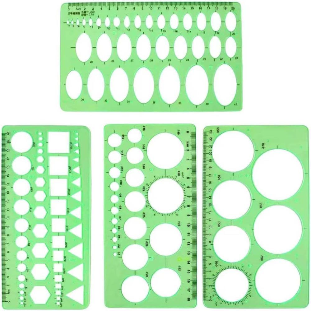4Pcs Clear Plastic Oval Stencil Green Plastic Geometric Template Set Gemstone 4Pcs
4Pcs Clear Plastic Oval Stencil Green Plastic Geometric Template Set Gemstone 4Pcs