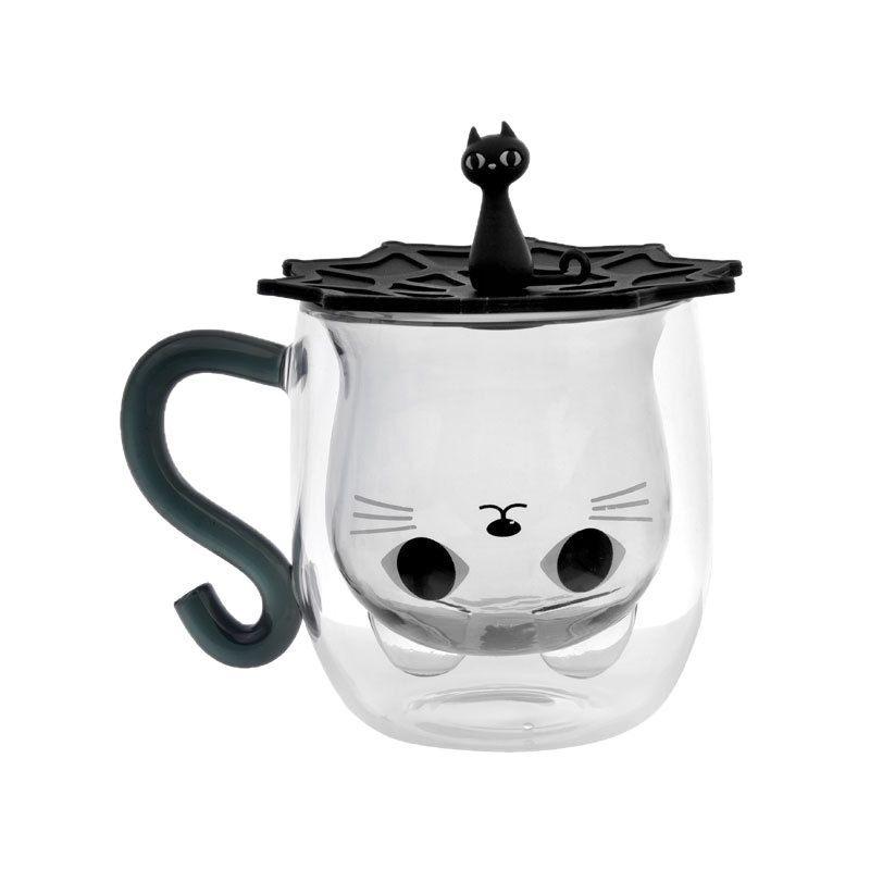Creative Cartoon Cat Double Wall Glass Cup with Handle Cute Coffee Cup Heat-resistant Mug Office Kitchen Drink Ware 200-300ML
Creative Cartoon Cat Double Wall Glass Cup with Handle Cute Coffee Cup Heat-resistant Mug Office Kitchen Drink Ware 200-300ML